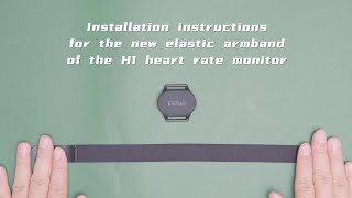 How to intall the new elastic armband  CYCPLUS H1 heart rate monitor [upl. by Siegfried707]