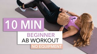 10 MIN BEGINNER AB WORKOUT  No Equipment  Pamela Reif [upl. by Sianna]