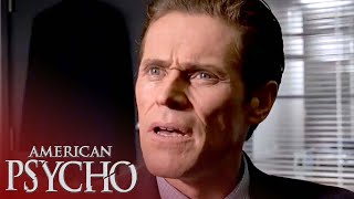 Patrick is Questioned about Paul Allen in His Office Scene  American Psycho [upl. by Eenej]