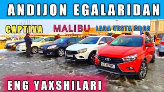 ANDIJON MOSHINA BOZORI 2022 YIL LADA VESTA CROS MALIBU CAPTIVA VA BOSHQA MASHINALAR 👍 [upl. by Joette]