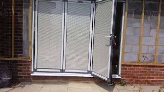 3 pane Schueco Ass 70 FD fitted with String Magnetic Integral Blinds [upl. by Yzeerb]