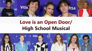 Cast of HSMTMTS  Love is an Open DoorHigh School Musical ColorCoded Lyrics D23 Expo 2022 [upl. by Anihtyc]