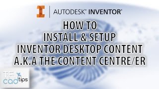 How to install and set up desktop content center  Autodesk Inventor [upl. by Frasquito621]