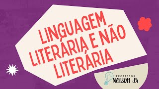 LITERATURA Linguagem literária e não literária [upl. by Erline]