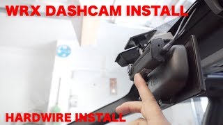 How to Hardwire a dashcam Thinkware F200 to a 2019 WRX [upl. by Adam]