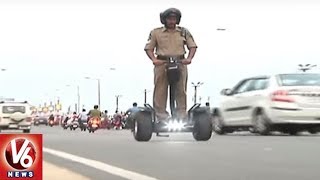 AP Police Gets Segway Self Balancing Scooters For Patrolling  V6 News [upl. by Led103]