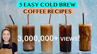 START YOUR OWN COLD BREW COFFEE BUSINESS 5 DELICIOUS ICED COFFEE RECIPES  FOR HOME OR BUSINESS [upl. by Campman]