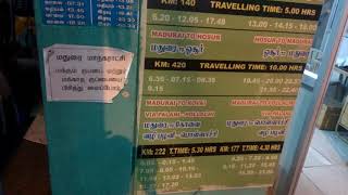 Bus Timings  Madurai to Munnar Madurai to Thekkady Madurai to Kovai Madurai to Hosur [upl. by Goldshell]