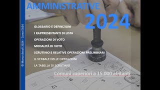 ELEZIONI AMMINISTRATIVE 2024 comuni sup 15mila abitanti  PARTE VI [upl. by Waverly]