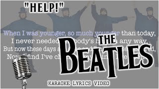 The Beatles  Help Karaoke [upl. by Sucramraj633]