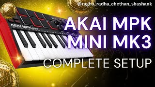 akai mpk mini mk3 full setup [upl. by Casabonne110]