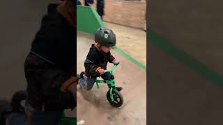 Rohan at North shore bike Park 😊 bike bikeride cutebaby [upl. by Elsilrac]