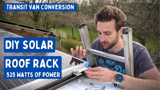 DIY Unistrut Roof Rack Easy Solar Install  Transit Van Conversion E12 [upl. by Mavilia847]