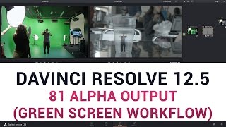 DaVinci Resolve 125  81 Alpha Output Green Screen Workflow [upl. by Gussi]