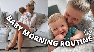 BABY MORNING ROUTINE ON MY OWN 2021👶✨  Real Baby Routine UK 11 Month Old Routine UK  HomeWithShan [upl. by Naivad]