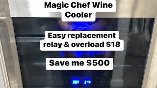 How to fix Magic Chef wine cooler not cold Easy fix 18 [upl. by Leilah]