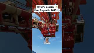 Triops Coaster 🎢Parc Bagatelle 2023 💨 coaster bagatelle parcdattraction attraction [upl. by Henleigh]