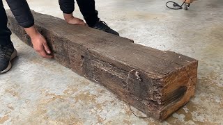 Building a Massive Wooden Garden Bench  Perfect Woodworking Project for Your Outdoor Space 🌳 DIY [upl. by Yeh737]