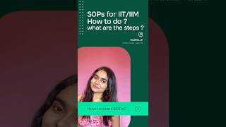 SOPs for IITIIM📩 youtubeshorts iit iim shorts [upl. by Yle]