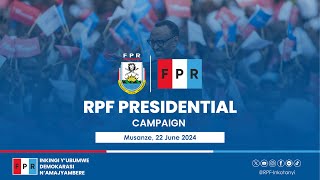 RPF Presidential Campaign  Musanze 22 June 2024 [upl. by Fontes]