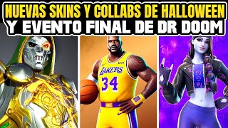 NUEVAS SKINS Y COLABS DE HALLOWEEN EVENTO FINAL DE DR DOOM NUEVO MODO DE LEGO PVP Y MÁS  Fortnite [upl. by Kloster]