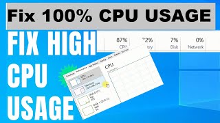 how to fix high CPU Usage in Window 10 Boost FPS 2024 Learn Bulk [upl. by Harday933]