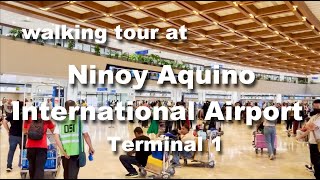 Ninoy Aquino International Airport Terminal 1  Walk tour  Manila International Airport [upl. by Bueschel605]