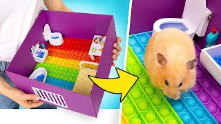 How To Make Huge POPIT Hamster Maze [upl. by Kolb760]