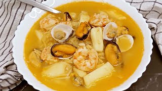 SOPA 🍲 De MARISCO ¡¡Super facil 🎅 Rápida y Barata Especial Navidad💥🎄 [upl. by Corwin]