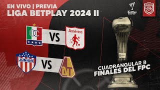 🔴 En vivo  Previa Once Caldas vs América  Junior vs Tolima   Cuadrangular B [upl. by Kraft849]