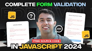 Complete JavaScript Form Validation Tutorial Registration Login amp Hosting🔥 [upl. by Ahtelahs]