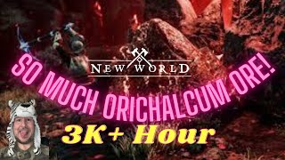 Best Orichalcum Route in New World3kHour [upl. by Amye]