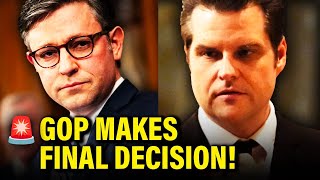 🚨 House GOP ANNOUNCES Decision on GAETZ REPORT [upl. by Enelyar194]