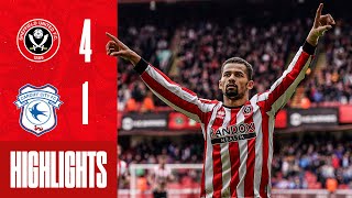 Ndiaye Goal as Blades net FOUR 🔥  Sheffield United 41 Cardiff City  EFL Championship highlights [upl. by Hamil601]