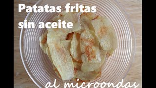 Patatas fritas al microondas sin aceite Receta fácil y rápida Stop motion MisMadeleinas [upl. by Inaej]