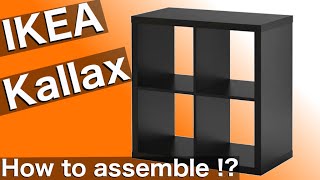 How to setup KALLAX Shelf from IKEA INSTRUCTIONS DIY in 4K [upl. by Anayt]