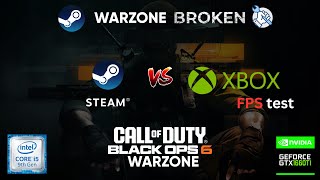 Black opps 6 Warzone is Broken on steam  Test Steam vs XBOX  How to fix [upl. by Ambrosane]