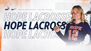 Hope vs Chicago  Womens Lacrosse 33024  NCAA D3 Lacrosse [upl. by Subir]