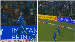 Virat Kohli Catch Today Match Vs Afg  Virat Kohli Brilliant Catch Cover 38 Meter Distance  Kohli [upl. by Penland]