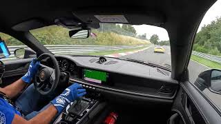 992 gt3 vs 9912 gt3 rs MR in traffic Nurburgring [upl. by Xyla]