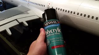 SupremeHobbies Airbus A330600  Minwax Polycrylic  Clear Coat Protective Finish  Part 2 of 2 [upl. by Noll]