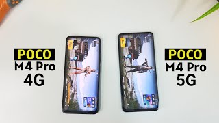 POCO M4 Pro 4G vs POCO M4 Pro 5G  Speed Test  Comparison  Helio G96 vs Dimensity 810 [upl. by Ttenrag977]