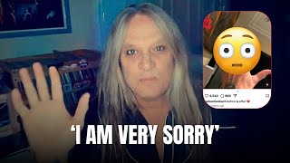 Sebastian Bach Apologizes After Concerning Social Media Posts [upl. by Sairahcaz]