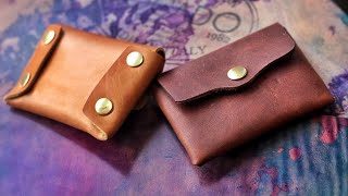 How to Make a Profitable Leather Wallet With Pattern [upl. by Nosidam]