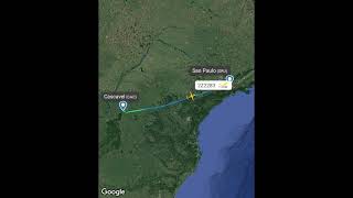 Flight radar24 flight 2Z2238 crash in Brazil  rest in peace to all the passengers and crew member [upl. by Reteip]