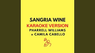 Sangria Wine Karaoke Version [upl. by Ecnarf]