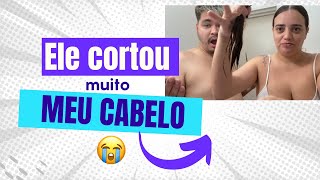 Cortando meu cabelo em casa  long bob [upl. by Krusche156]