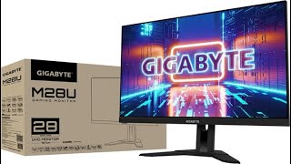 GIGABYTE M28U 28 Zoll UHD 4K Gaming Monitor Unboxing amp Vorstellung German [upl. by Prowel785]