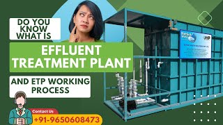 Effluent Treatment Plant What is ETP plant and ETP working Process [upl. by Kathie]