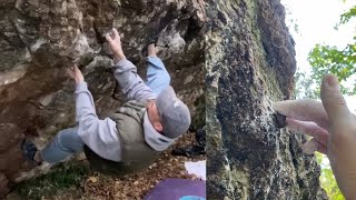 Toilet Block Traverse f7b ⭐️⭐️ Ansteys Cove Bouldering [upl. by Ainez418]